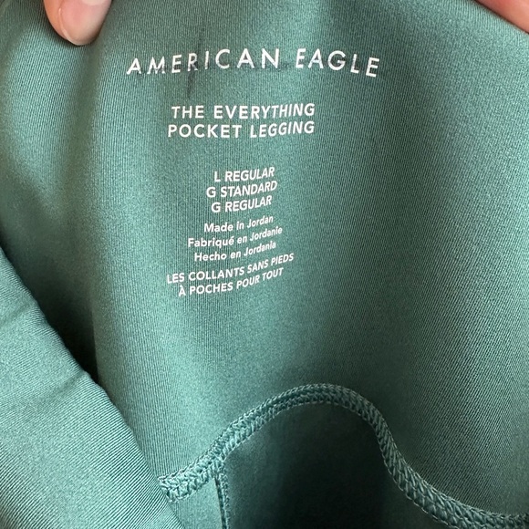 American Eagle The Everything Pocket Legging, Green, Size Large Regular - Picture 12 of 15